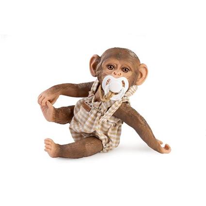 Guca Boneco Mono Reborn 32 cm Cole??o Zoo Reborn