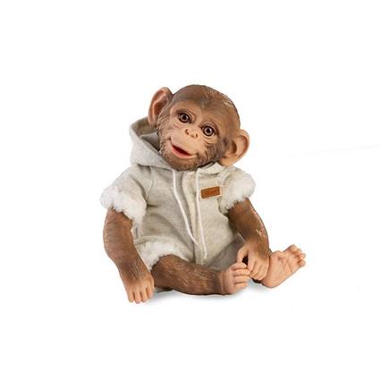Guca Boneco Mono Reborn 32 cm Cole??o Zoo Reborn