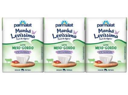 Leite Ucal Meio Gordo 0% Lactose 3x200ml