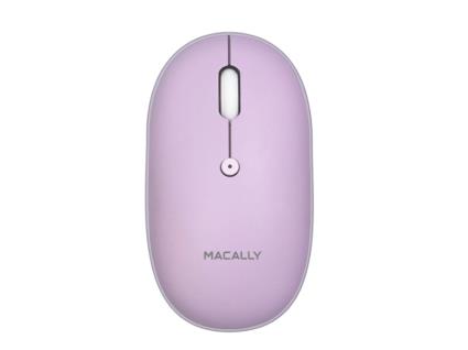 Rato Macally Recarregável Bluetooth | Roxo