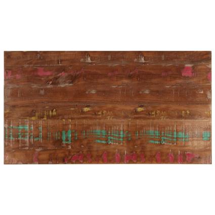 vidaXL Tampo de mesa retangular 110x50x3,8cm madeira recuperada maciça