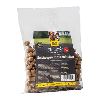 Caniland Soft Bites sem cereais com coelho - Pack económico: 4 x 200 g