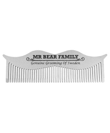 Mr Bear Family Moustache Comb Steel 1 Unidade