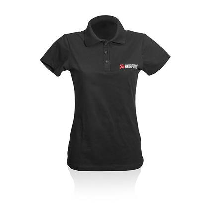 Akrapovic Short Sleeve Polo Preto S Mulher