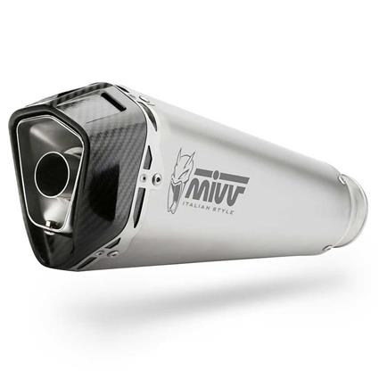 Mivv Delta Race Ktm 1290 Superduke Gt 2016-24 Kt.018.ldrx Homologated Slip On Muffler Prateado Homologated