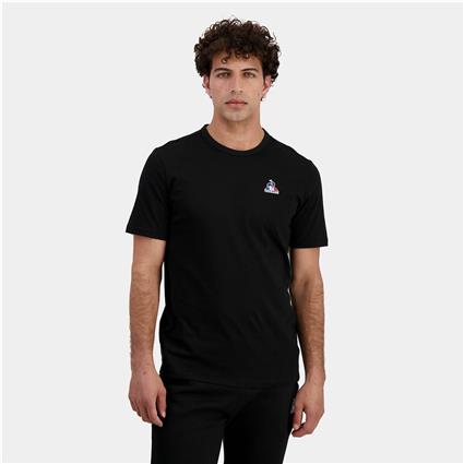 Le Coq Sportif Ess N°1 Short Sleeve T-shirt Preto S Homem