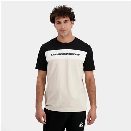 Le Coq Sportif Contemporain N°2 Short Sleeve T-shirt Beige S Homem