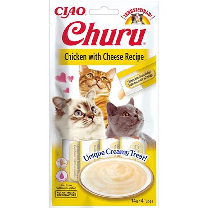 Churu 56g Chicken With Cheese Recipe 12 Units Transparente