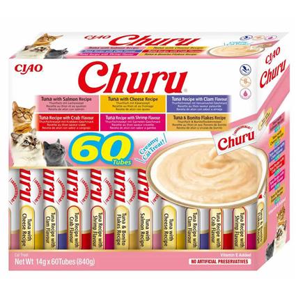 Churu 14g Tuna Varieties 60 Units Dourado