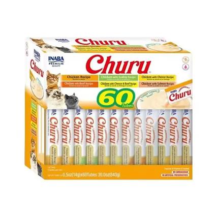 Churu 14g Chicken Varieties 60 Units Transparente