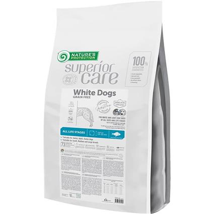 Nature´s P White Dog Adult 10kg Grain Free With Fish Transparente