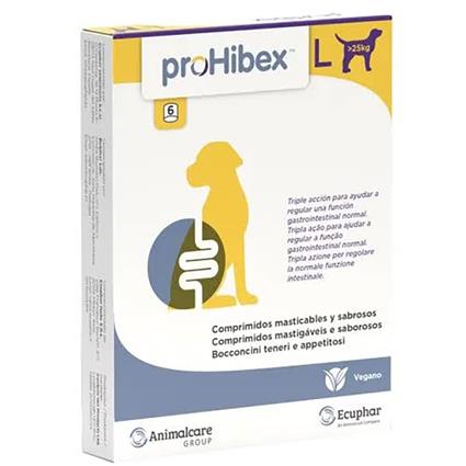 Ecuphar Prohibex L >25kg 6 Tasty Chews Transparente