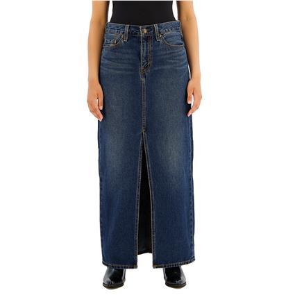 Levi´s ® Column Long Skirt Azul 26 Mulher