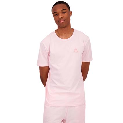 Le Coq Sportif Monochrome N°3 Short Sleeve T-shirt Rosa S Homem