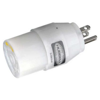 Hubbell Straight Adapter Female 30a 125v To Male 15a Transparente