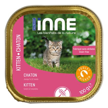 Nutrivet Inne Kitten com frango - 16 x 100 g