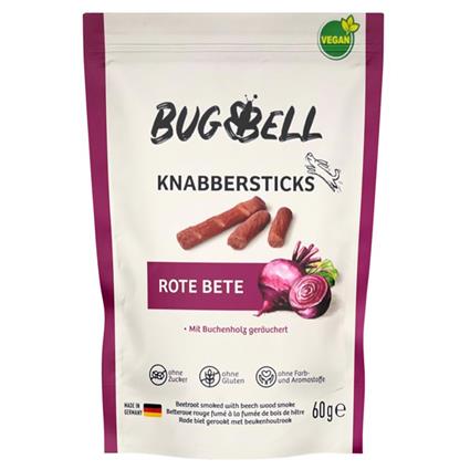 BugBell Sticks para roer com beterraba - Pack económico: 4 x 60 g