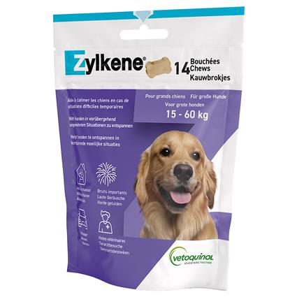 Zylkene Chews tranquilizante natural para cães - Pack económico: cães de porte grande (2 x 14 uds.)