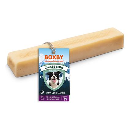 Boxby Cheese Bone snack para cães - Cães de médio porte (10 - 20 kg)