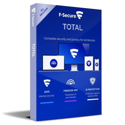 F-Secure Total Security & VPN 2024 20 Dispositivos 2 Anos