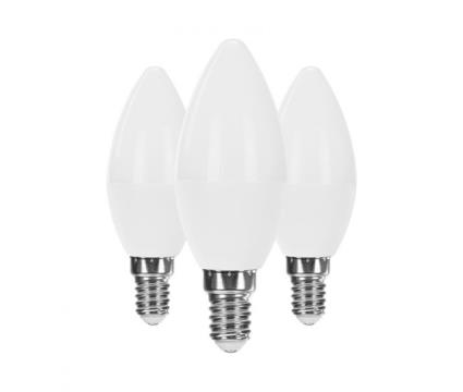 Pack de 3 lâmpadas de vela led raydan home