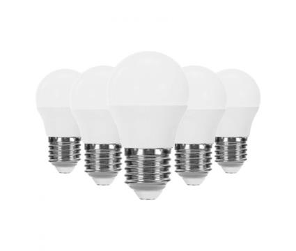 Pack de 5 lâmpadas led esféricas primer leader