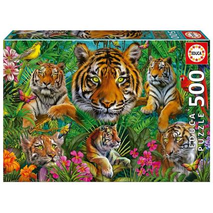 Educa - Puzzle 500 Peças: Tigre na Selva