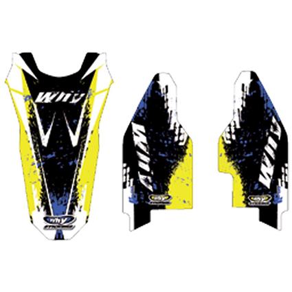 Why Stickers Suzuki Rm85 2002-2010 Rear Fender Graphics Kit Amarelo,Preto