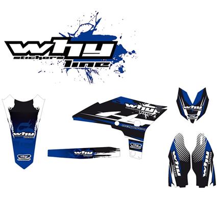 Why Stickers Yamaha Yz250f 2010-2013 Graphic Kit Prateado