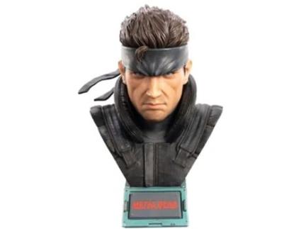 First 4 Figures Bust Grand Scale Solid Snake 31 Cm Metal Gear Solid Preto