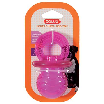 Zolux Brinquedo para cães chupeta Pop, rosa - C 6 x L 6 x A 10 cm
