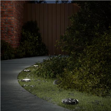 vidaXL Luzes solares para exterior com espigões 12 pcs branco quente