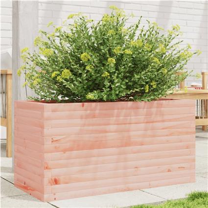 vidaXL Vaso/floreira de jardim 90x40x45,5 cm madeira de douglas maciça