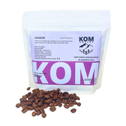 Kom Coffee Apante-nicaragua 4x250g Coffee Beans Transparente