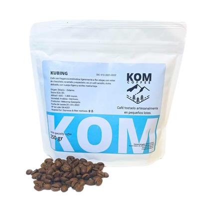 Kom Coffee Kubing-etopia 2x250g Coffee Beans Transparente