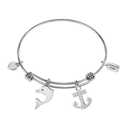 Le Petite Story Bangle Extss Bracelet Prateado  Homem