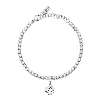 Le Petite Story Tennis Family Steel Crys Bracelet Prateado  Homem