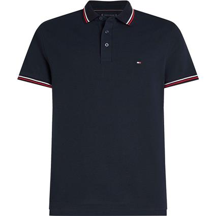 Tommy Hilfiger Tipped Slim Fit Short Sleeve Polo Azul M Homem