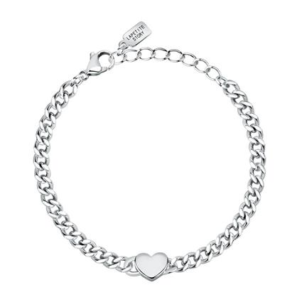 Le Petite Story Br Love Heart Charm 16.3 Cm Bracelet Prateado  Homem
