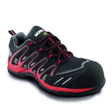 Workfit Trail Esd Safety Shoes Preto,Rosa EU 37