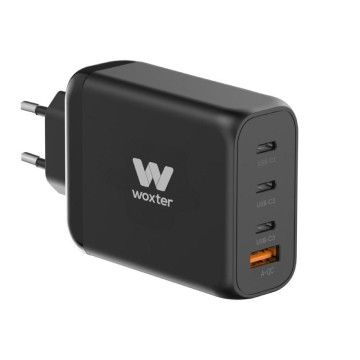 Carregador de parede Woxter PE26-177 Gan/ 3xUSB tipo C/ 1xUSB/ + cabo USB tipo C/ 100W