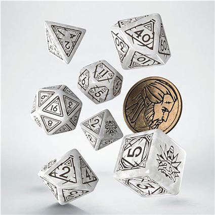 Q Workshop The Witcher Dice Set Geralt The White Wolf 7 Units Board Game