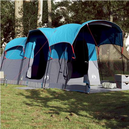 vidaXL Tenda familiar túnel para 8 pessoas impermeável azul
