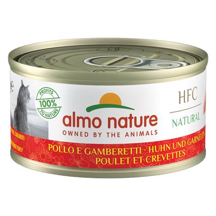 Almo Nature HFC Natural 6 x 70 g - Frango e camarão
