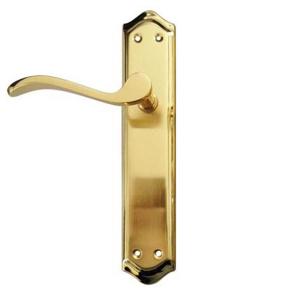 Handlock Zamak Curved Handle With Plate