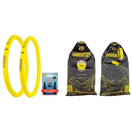 Ptn Super Rokkline Presta 47mm Anti-puncture Mousse 2 Units Amarelo 29-27.5´´ / 2.50-3.00