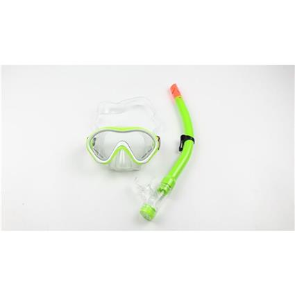 Beach Line Diving Goggle And Respirator Set 3 Transparente