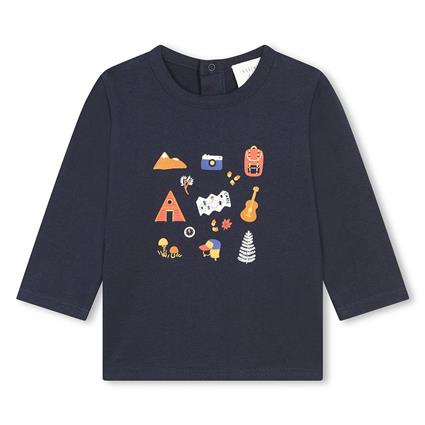 Carrement Beau Y30286 Long Sleeve T-shirt Azul 18 Months