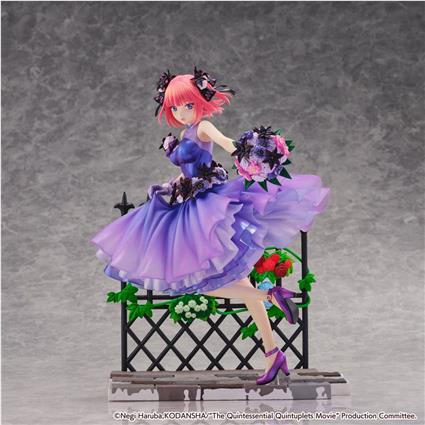 Estream Pvc 1/7 Nino Nakano Floral Dress Ver. The Quintescential Quintuplets Statue 25 Cm Roxo