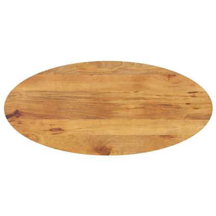 vidaXL Tampo de mesa oval 140x50x2,5 cm madeira de mangueira maciça